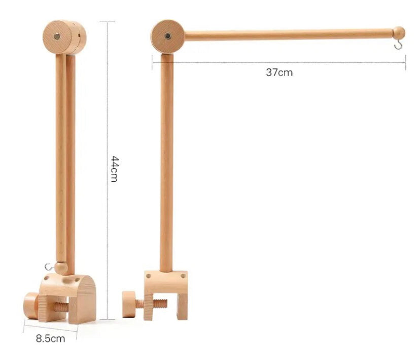 Soporte Madera 1 / Móvil de cuna • para BORDE DE CUNA
