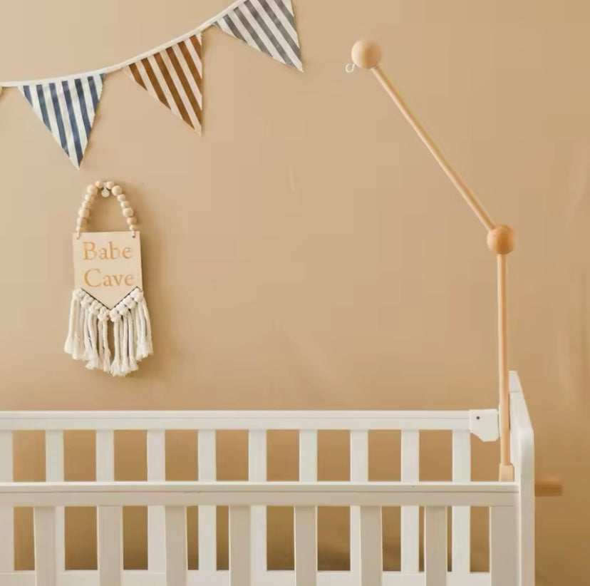 Soporte Madera 2 / Móvil de cuna • para BARROTES DE CUNA