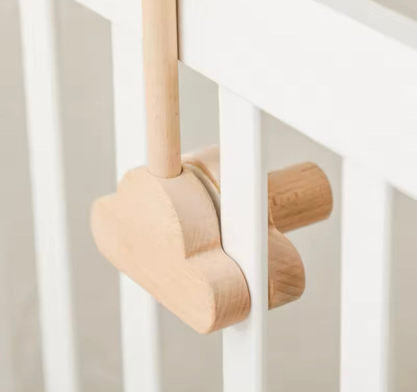 Soporte Madera 2 / Móvil de cuna • para BARROTES DE CUNA