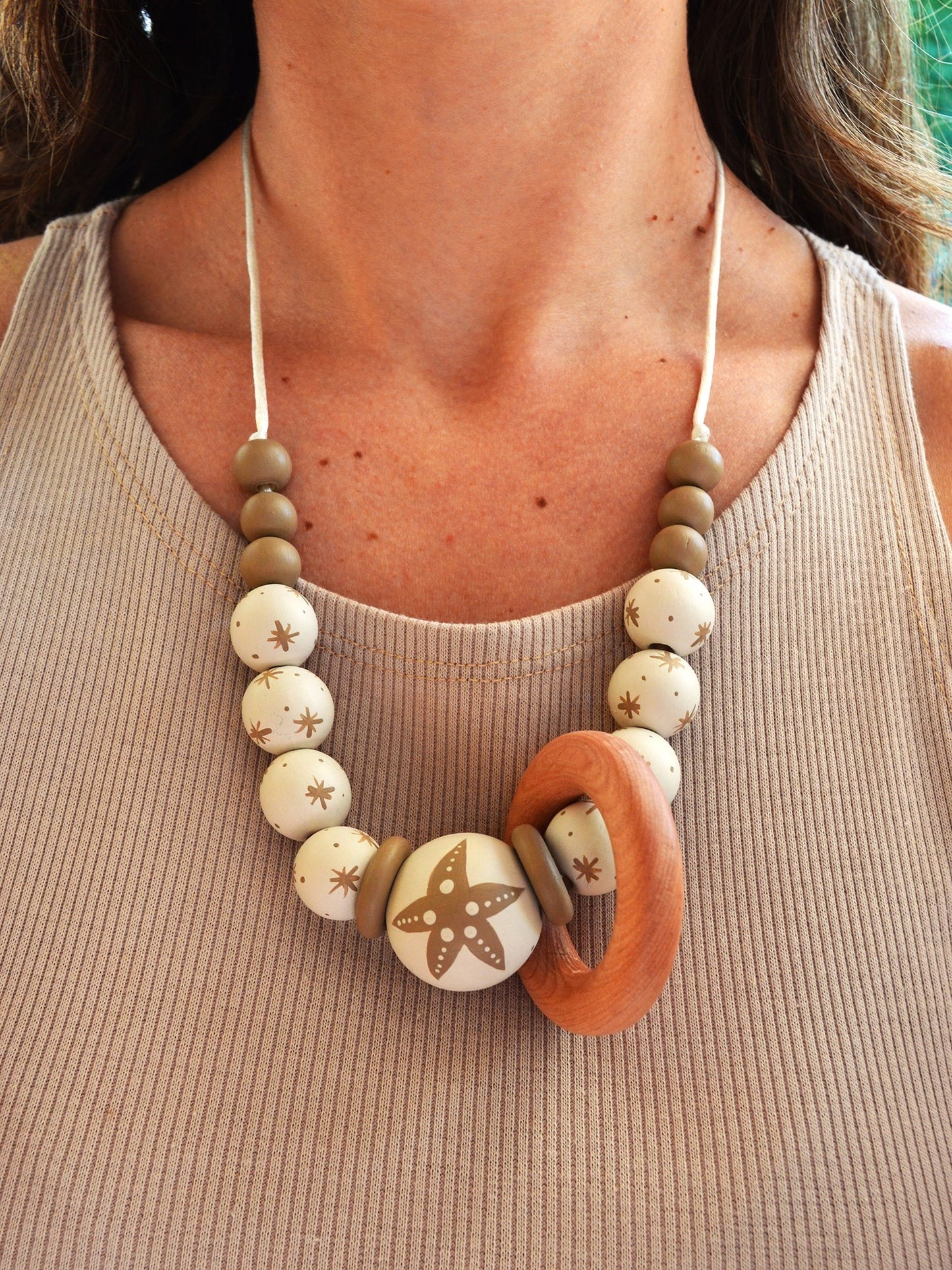 Set Collar Lactancia + Brazalete ✦ Estrella Mar