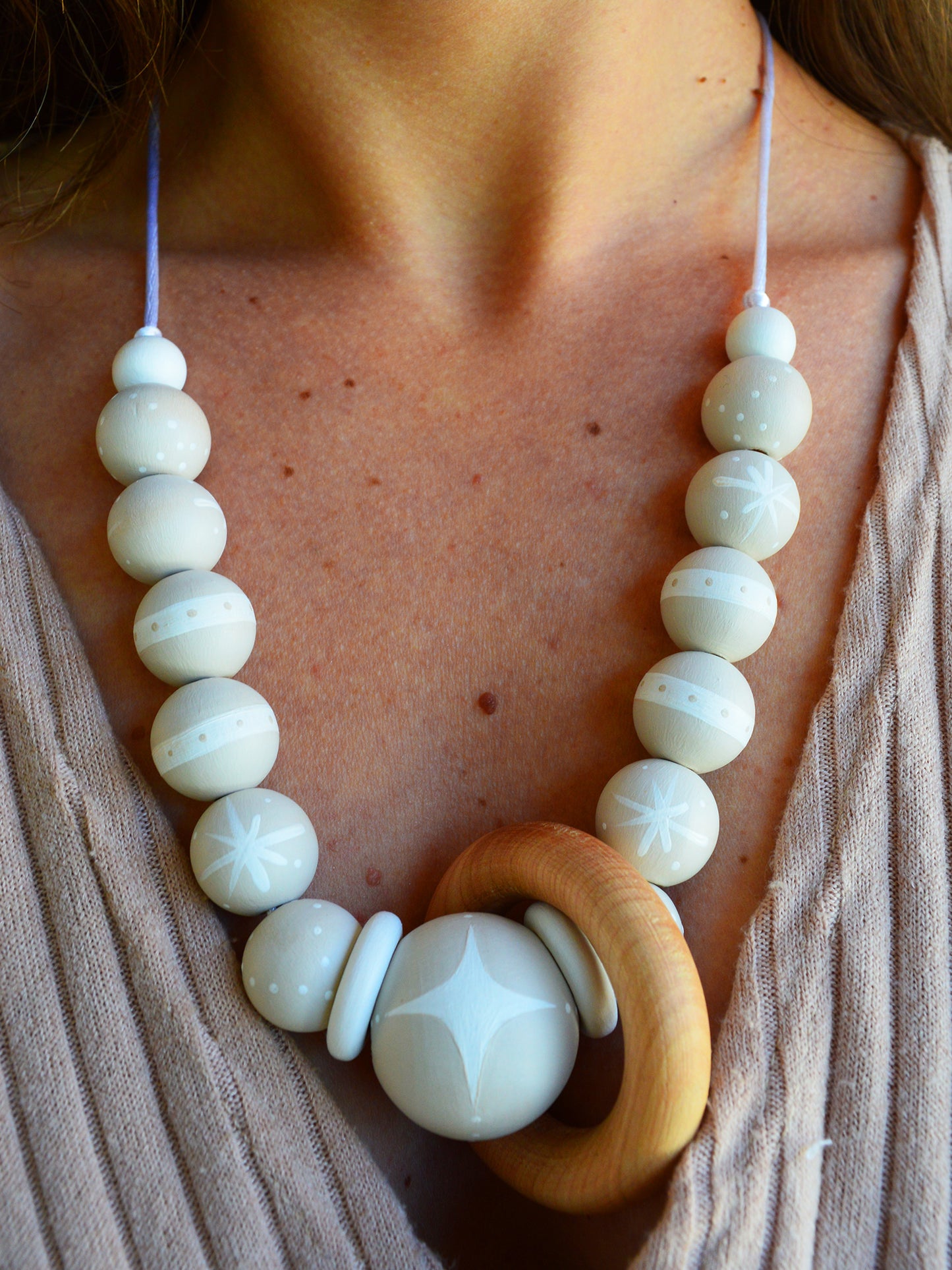 Set Tuto + Collar Lactancia ✦ CREMA