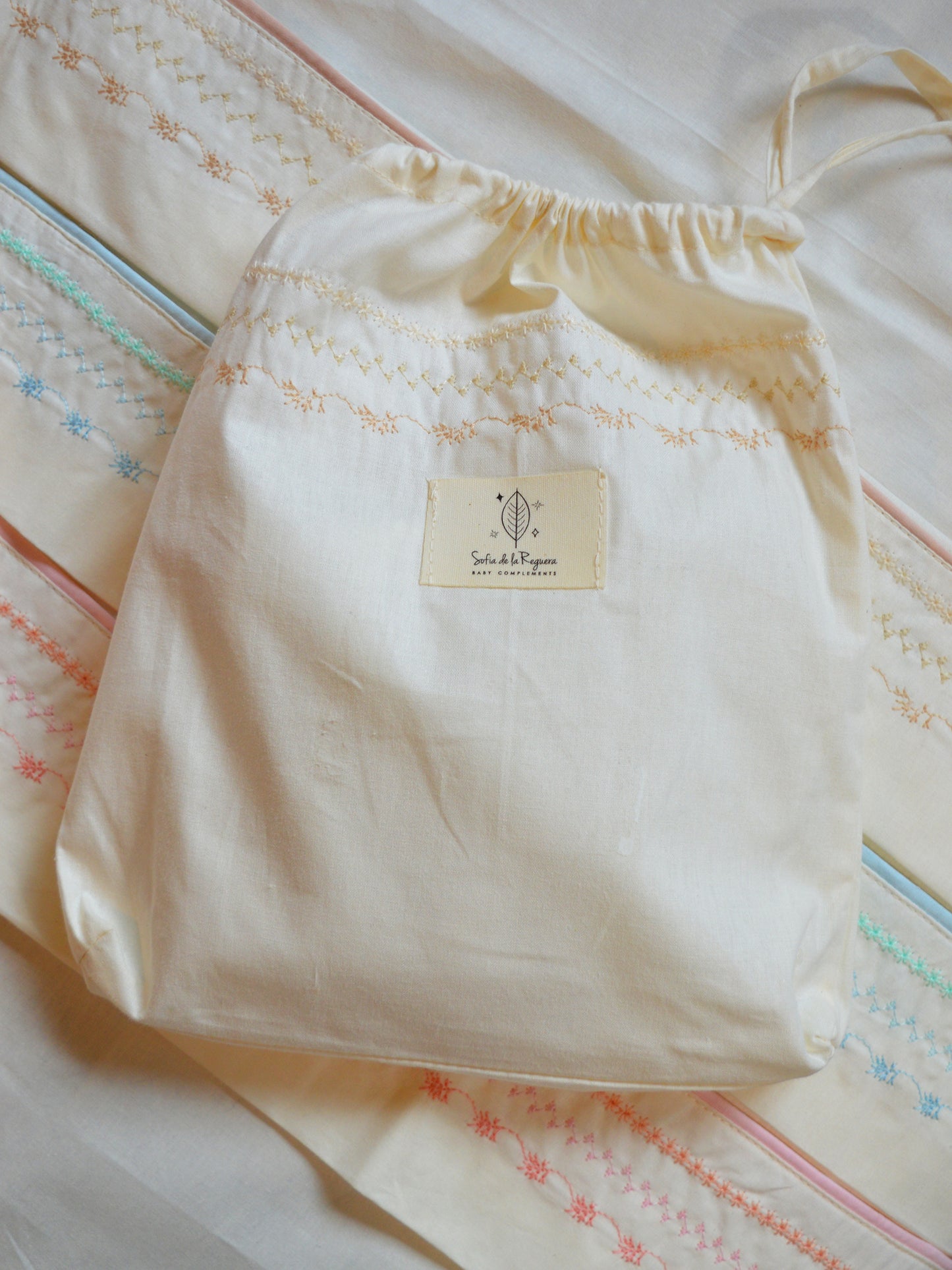 Sábanas 🪸 Colecho & Cuna ✦ algodón 300 hilos ✦ COLOR BEIGE