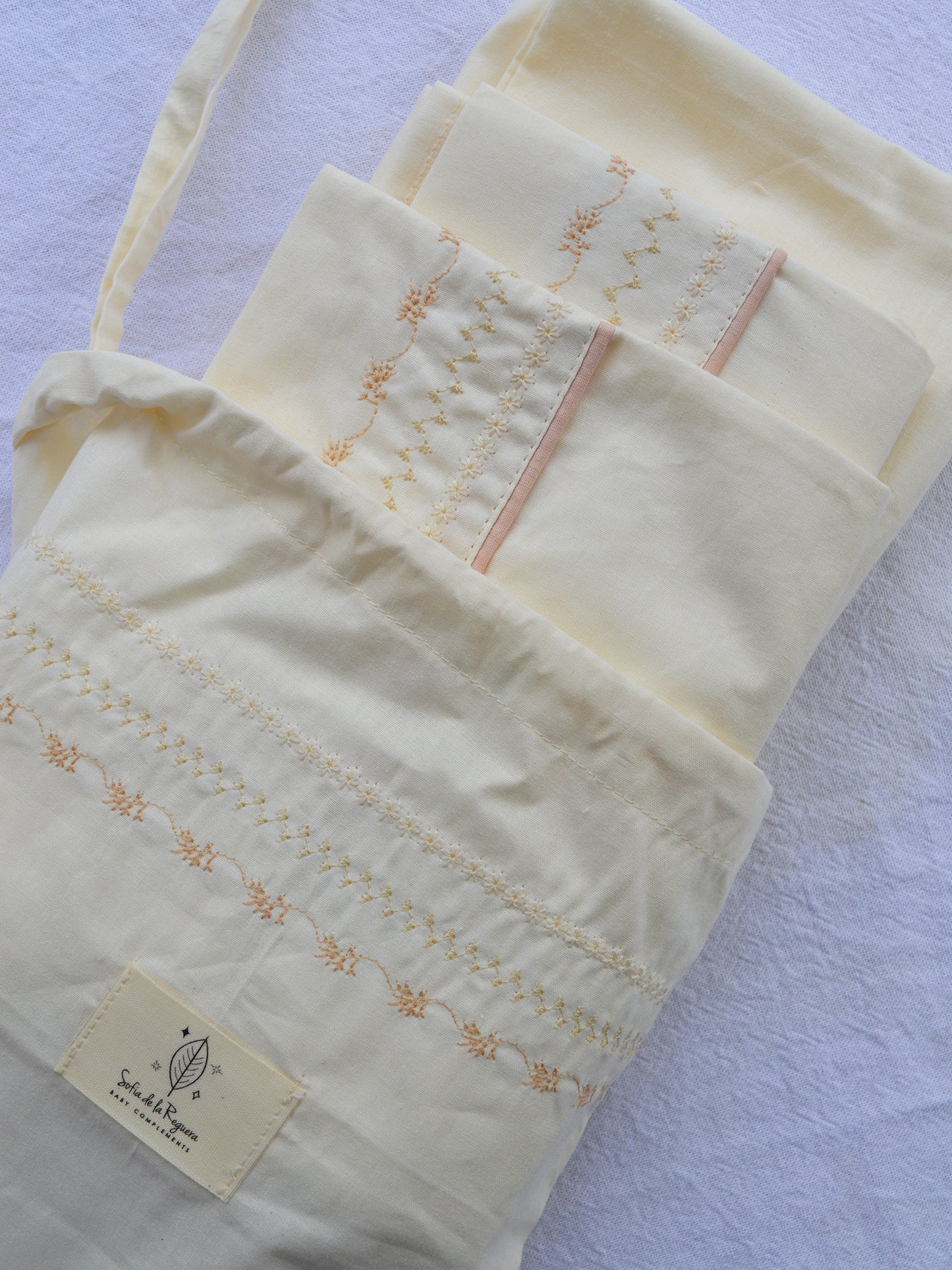 Sábanas 🪸 Colecho & Cuna ✦ algodón 300 hilos ✦ COLOR BEIGE