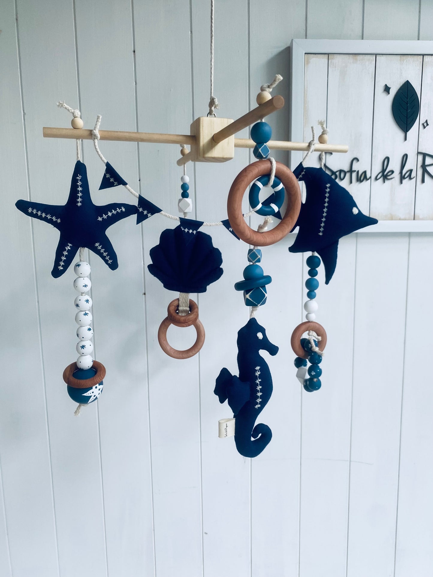 Móvil Cuna Mar ✶ Aura Azul Marino