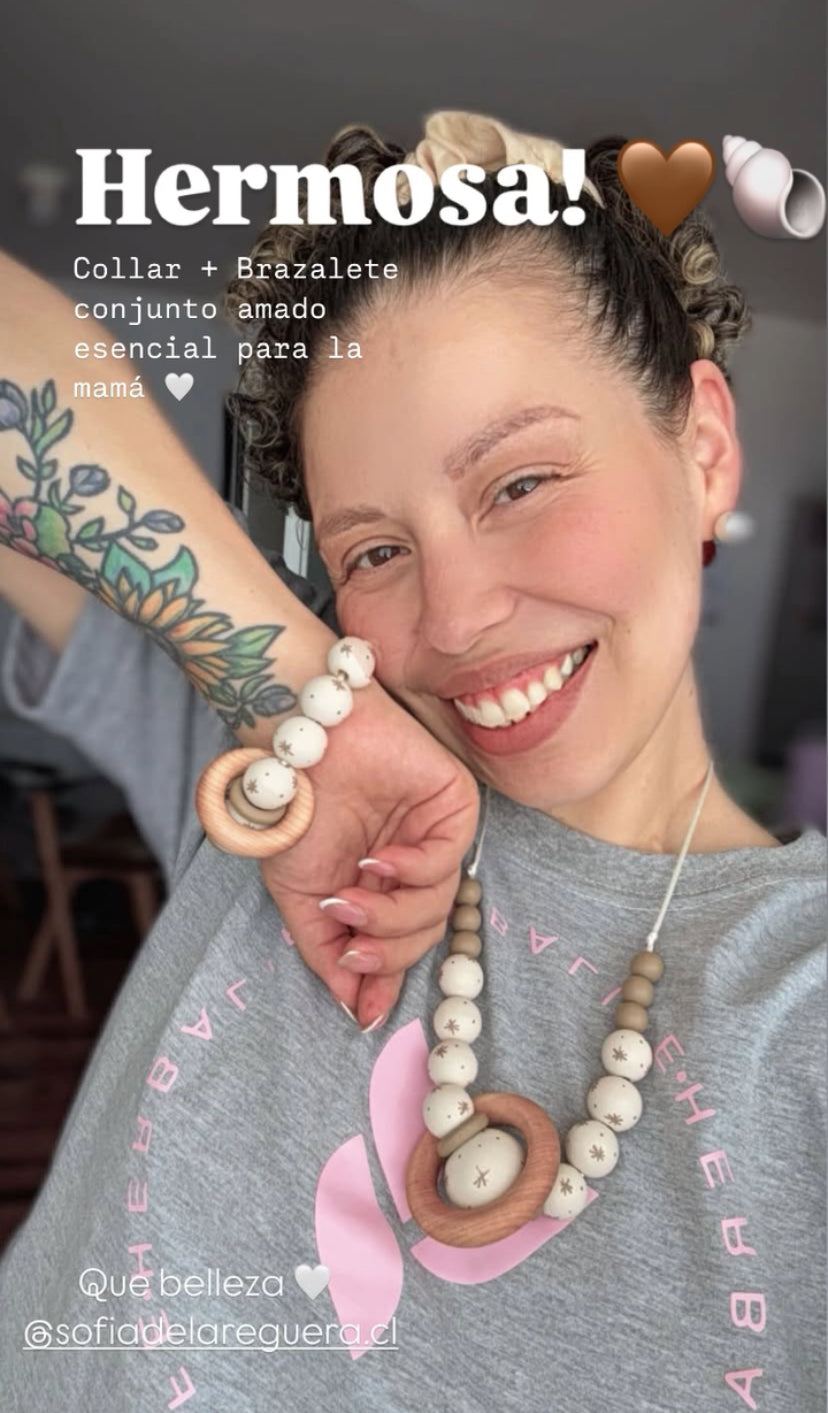 Set Collar Lactancia + Brazalete ✦ Estrella Mar