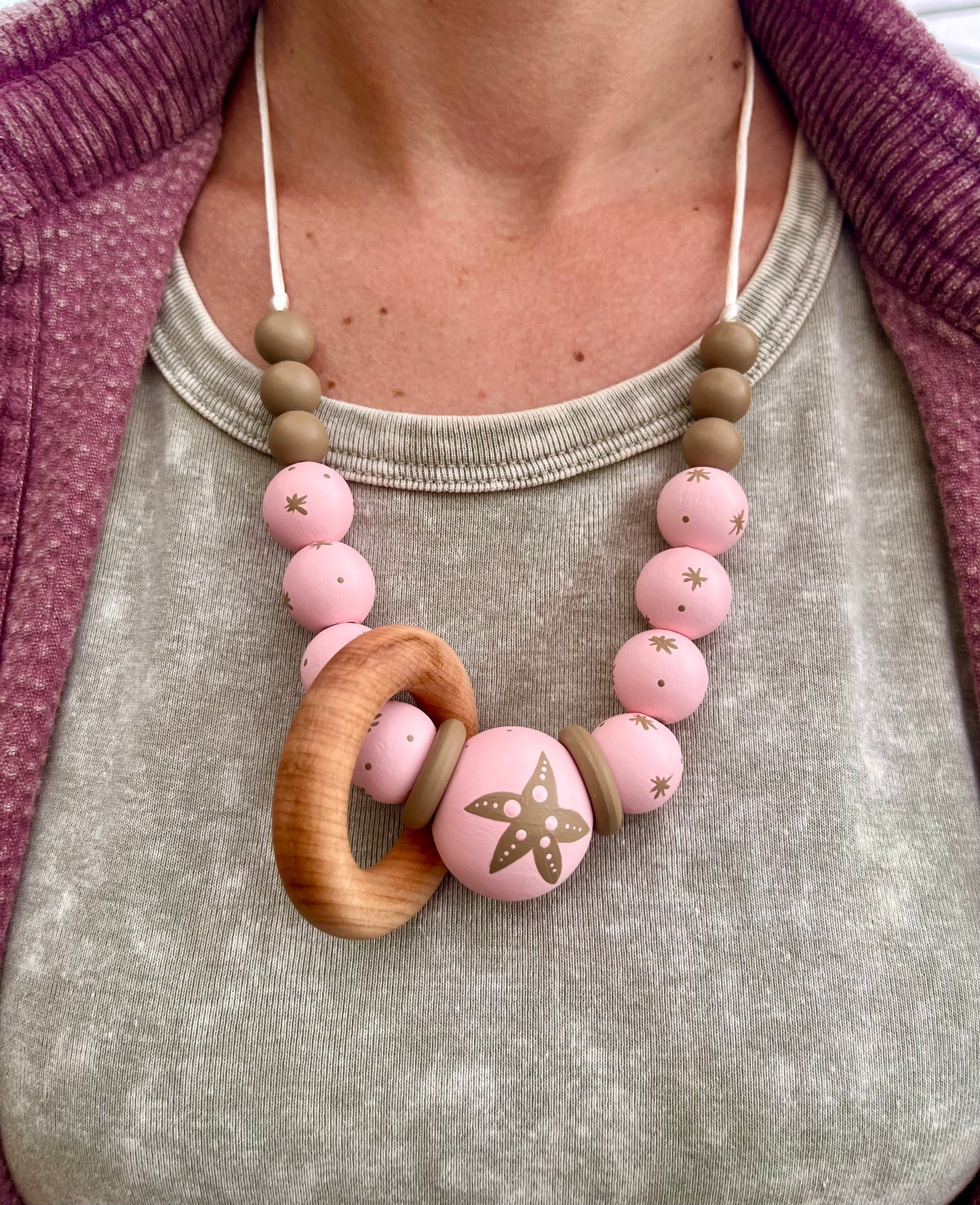 Set Collar Lactancia + Brazalete ✦ Estrella Mar