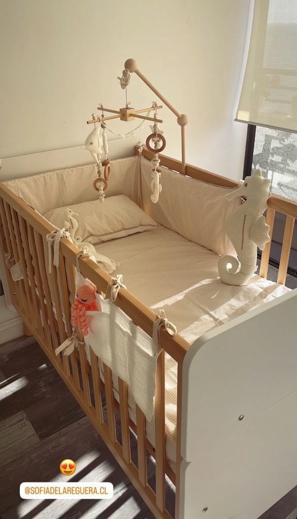 Soporte Madera 2 / Móvil de cuna • para BARROTES DE CUNA