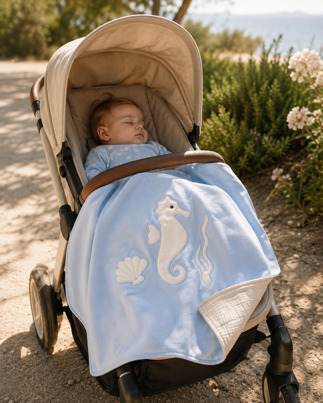 Manta de Primavera ✦ Caballito mar celeste | PRONTO -  NEW IN