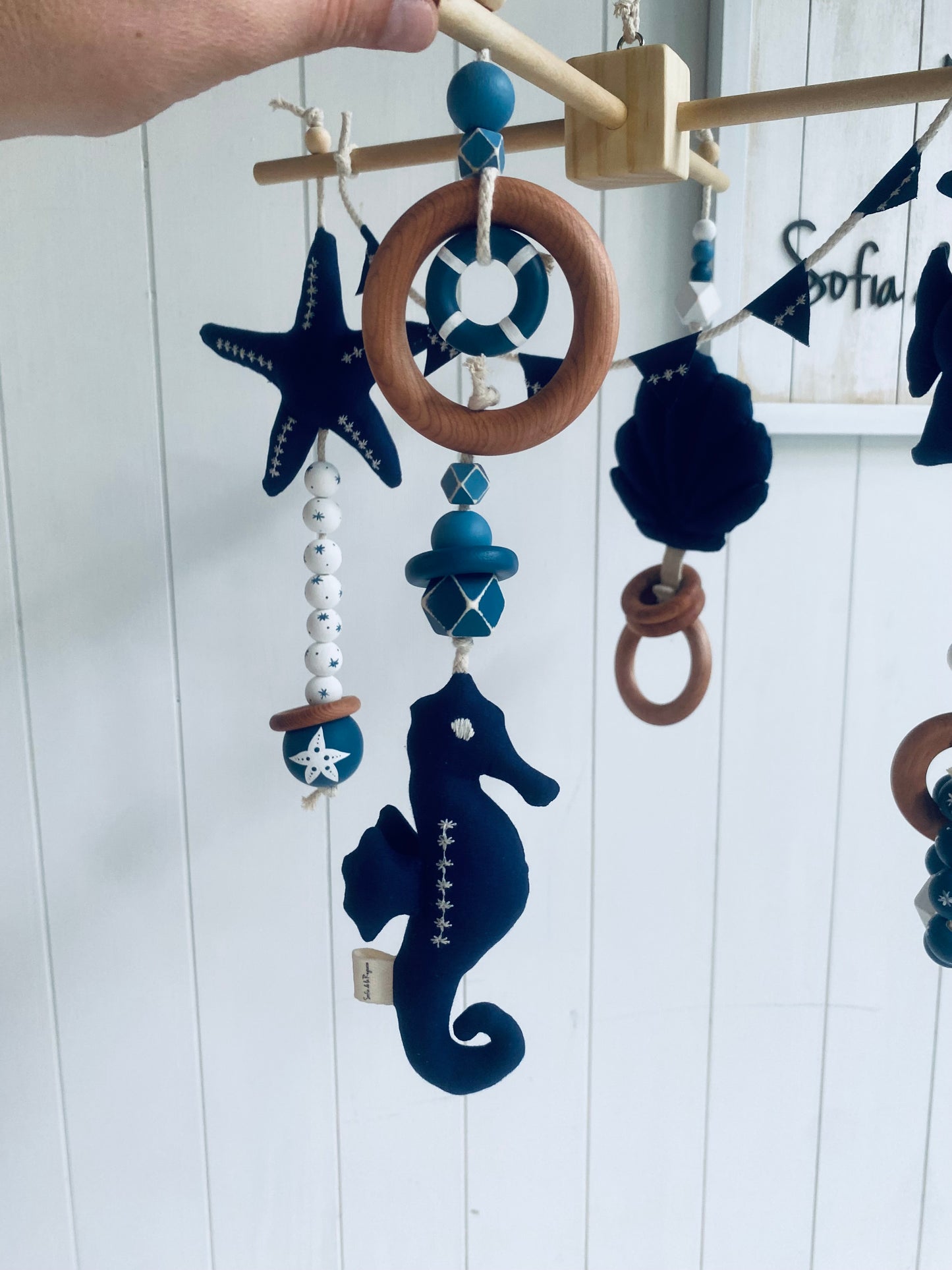 Móvil Cuna Mar ✶ Aura Azul Marino