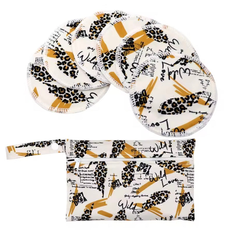 Almohadillas reutilizables lactancia + estuche impermeable