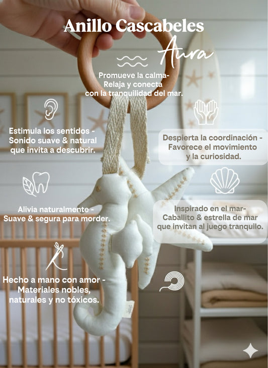 Anillo Cascabeles ✦ Aura Crema