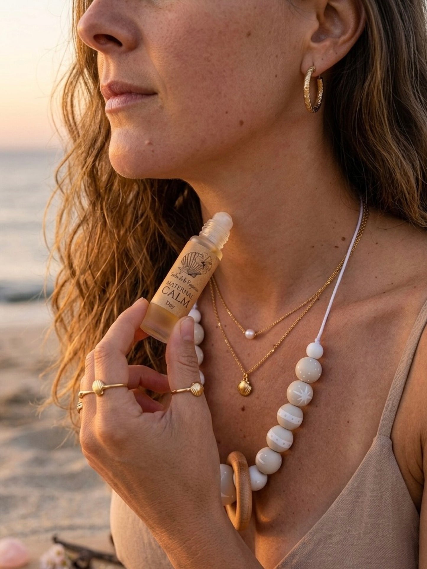 Set Ritual ✦ Collar de Lactancia + Roll-On Dúo Maternal Calm