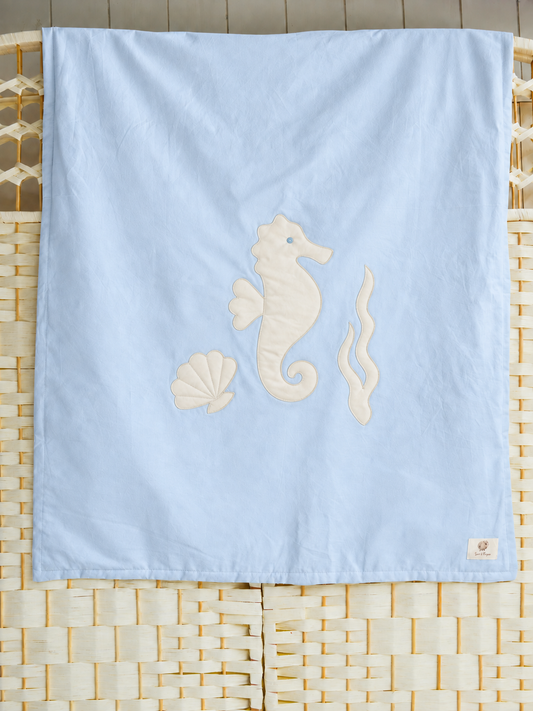 Manta de Primavera ✦ Caballito mar celeste | PRONTO -  NEW IN
