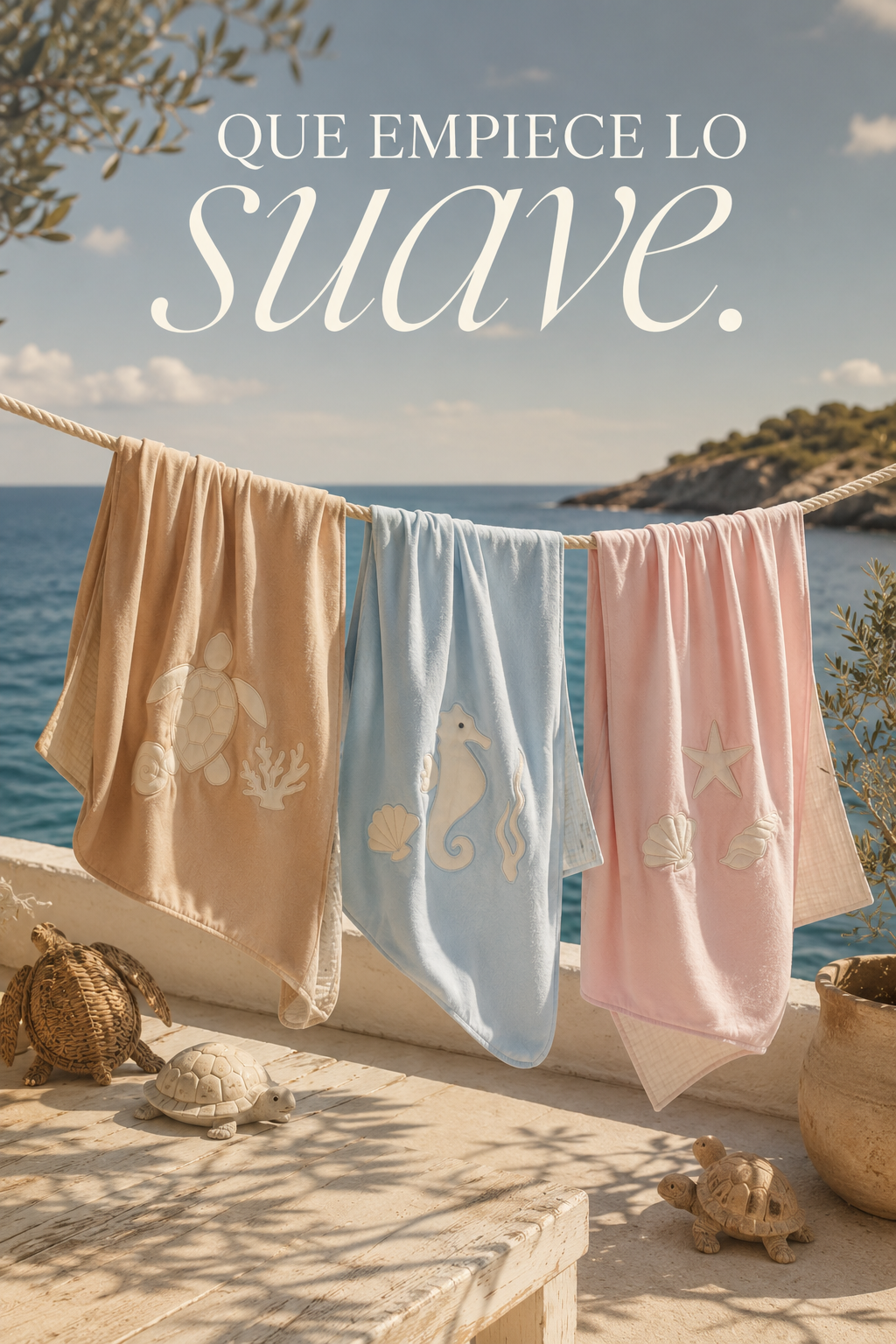 Manta de Primavera ✦ Caballito mar celeste | PRONTO -  NEW IN