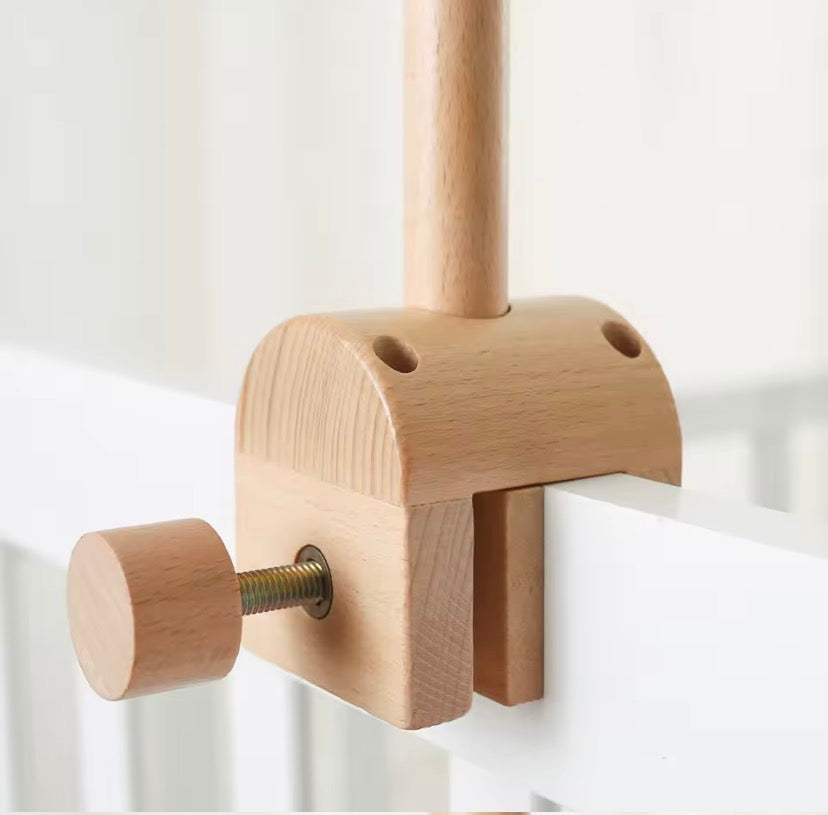 Soporte Madera / Móvil de cuna • para BORDE DE CUNA
