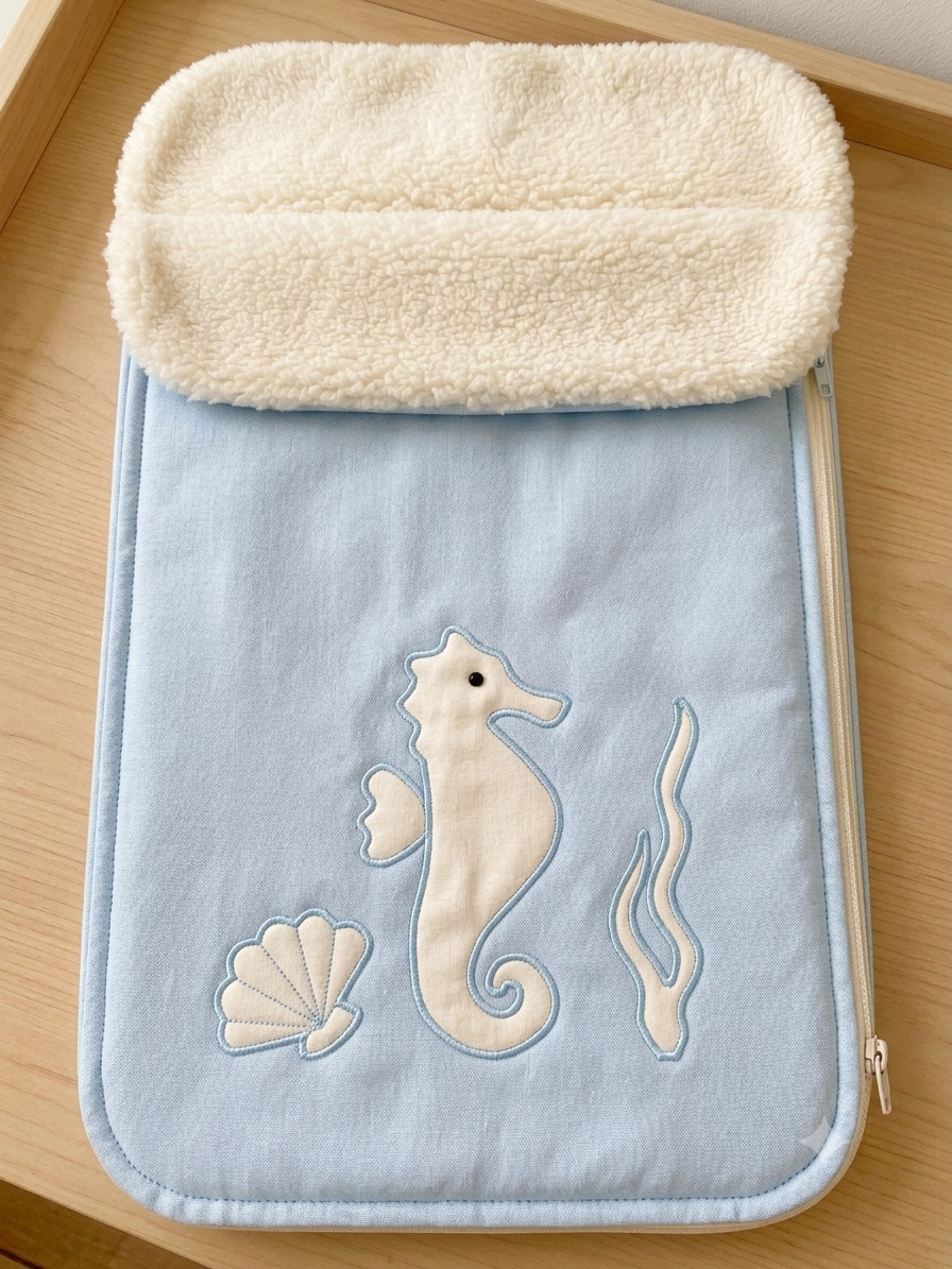 Saco de Invierno ✦ Celeste Caballito mar | PRONTO