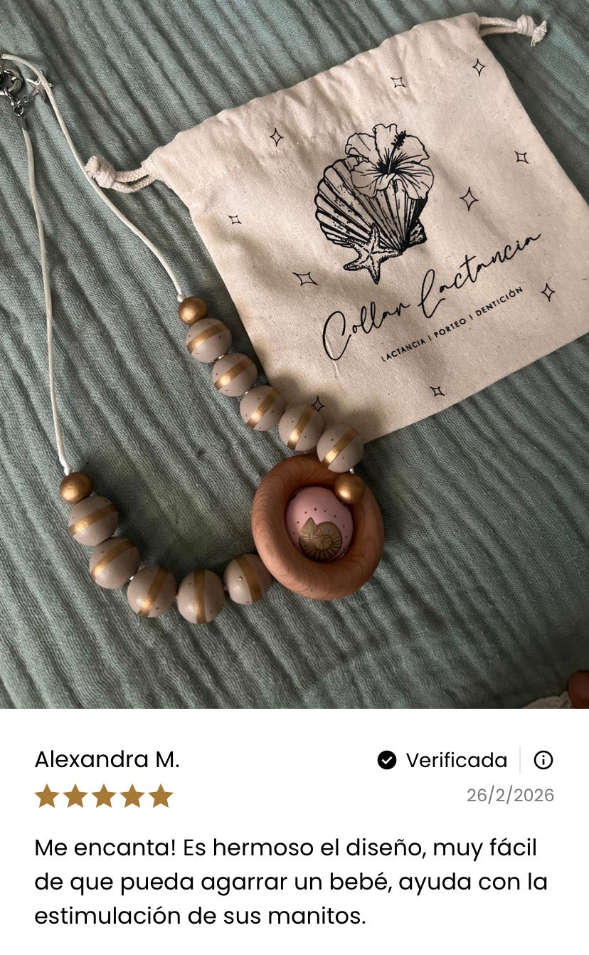 Collar Lactancia ✦ Caracola Aura Bronze