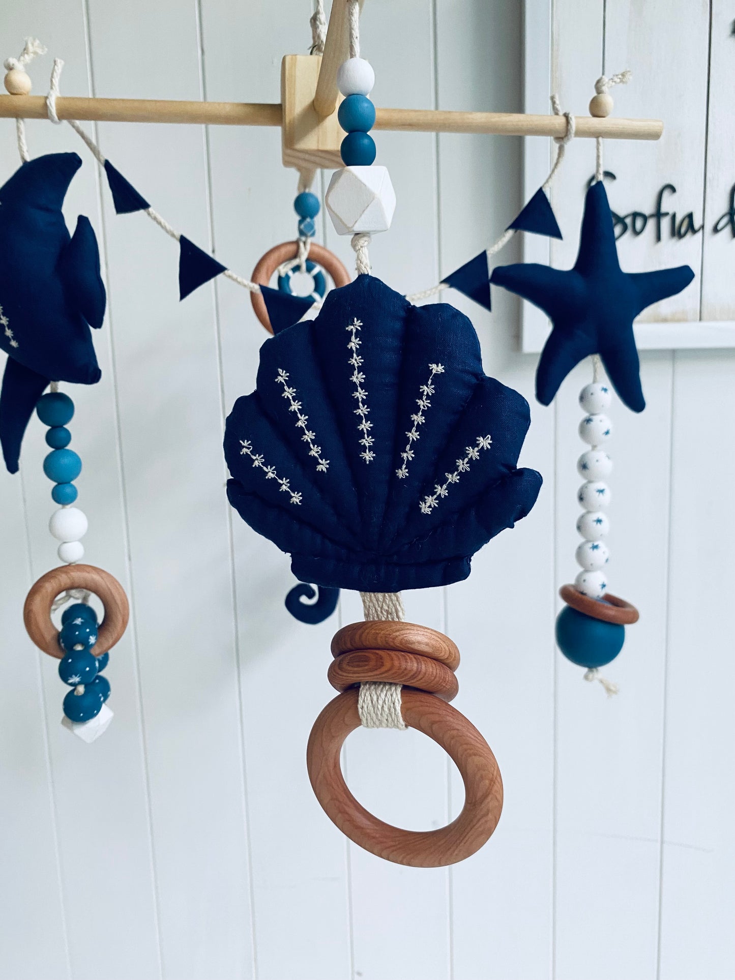 Móvil Cuna Mar ✶ Aura Azul Marino
