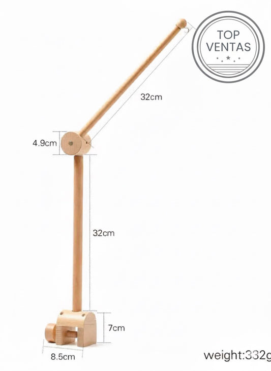 Soporte Madera 1 / Móvil de cuna • para BORDE DE CUNA