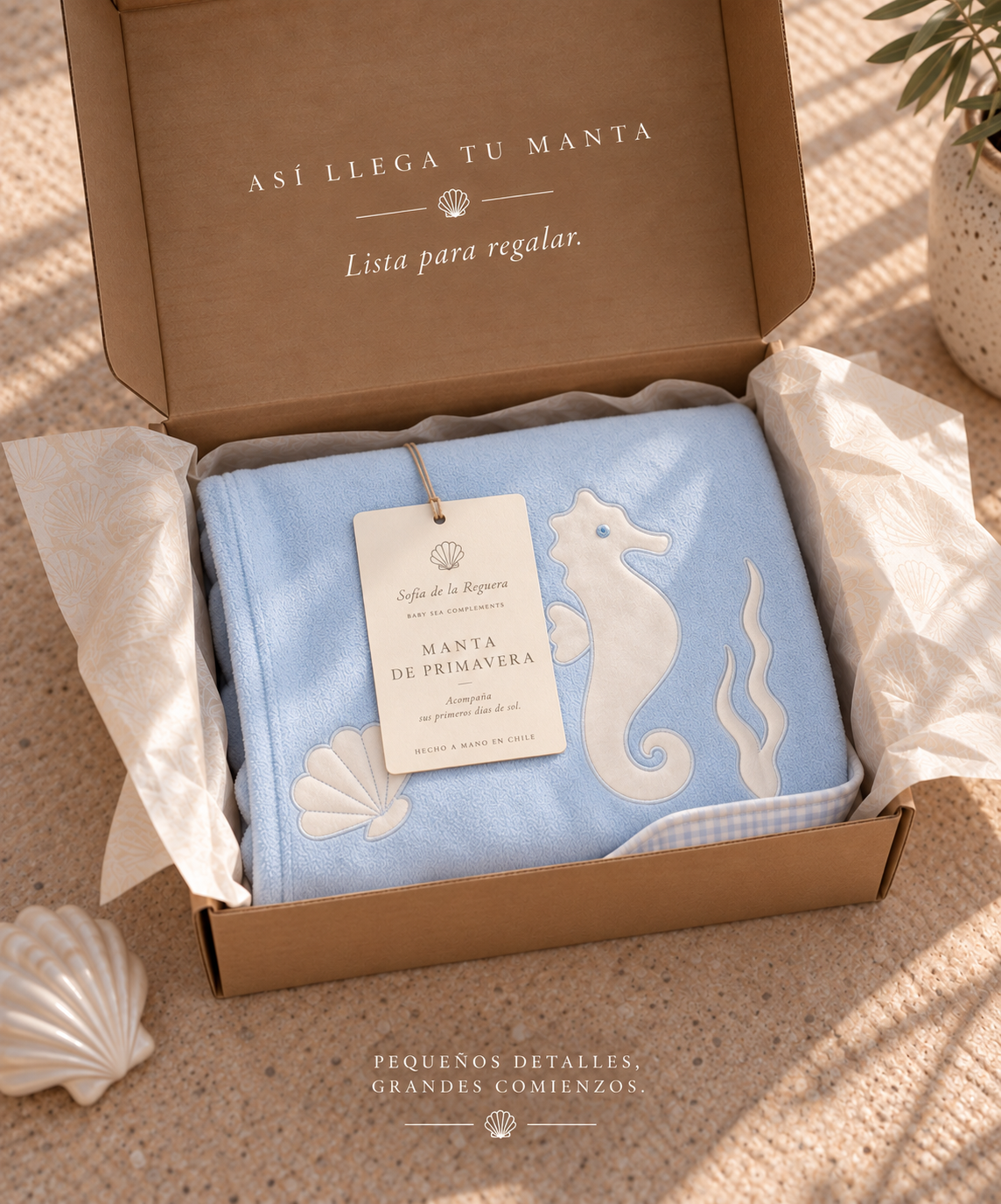 Manta de Primavera ✦ Caballito mar celeste | PRONTO -  NEW IN