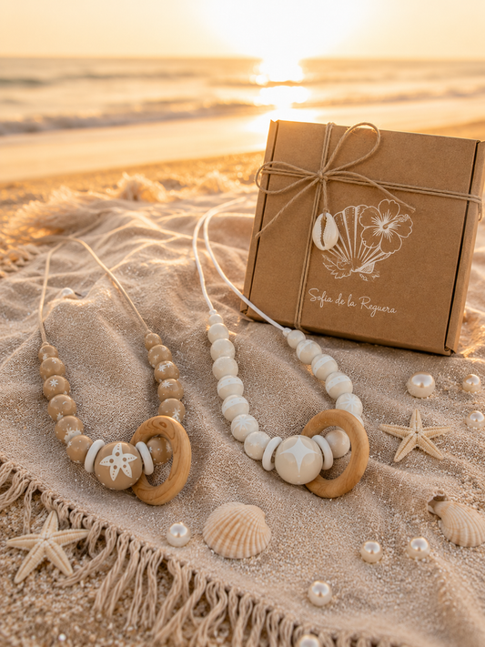 Set Dúo Collares de Lactancia ✦ Milky & Estrella Mar