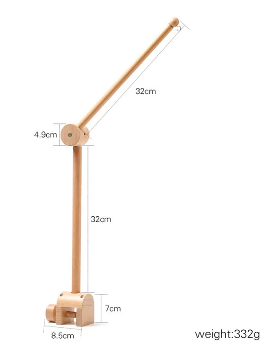 Soporte Madera 1 / Móvil de cuna • para borde de cuna