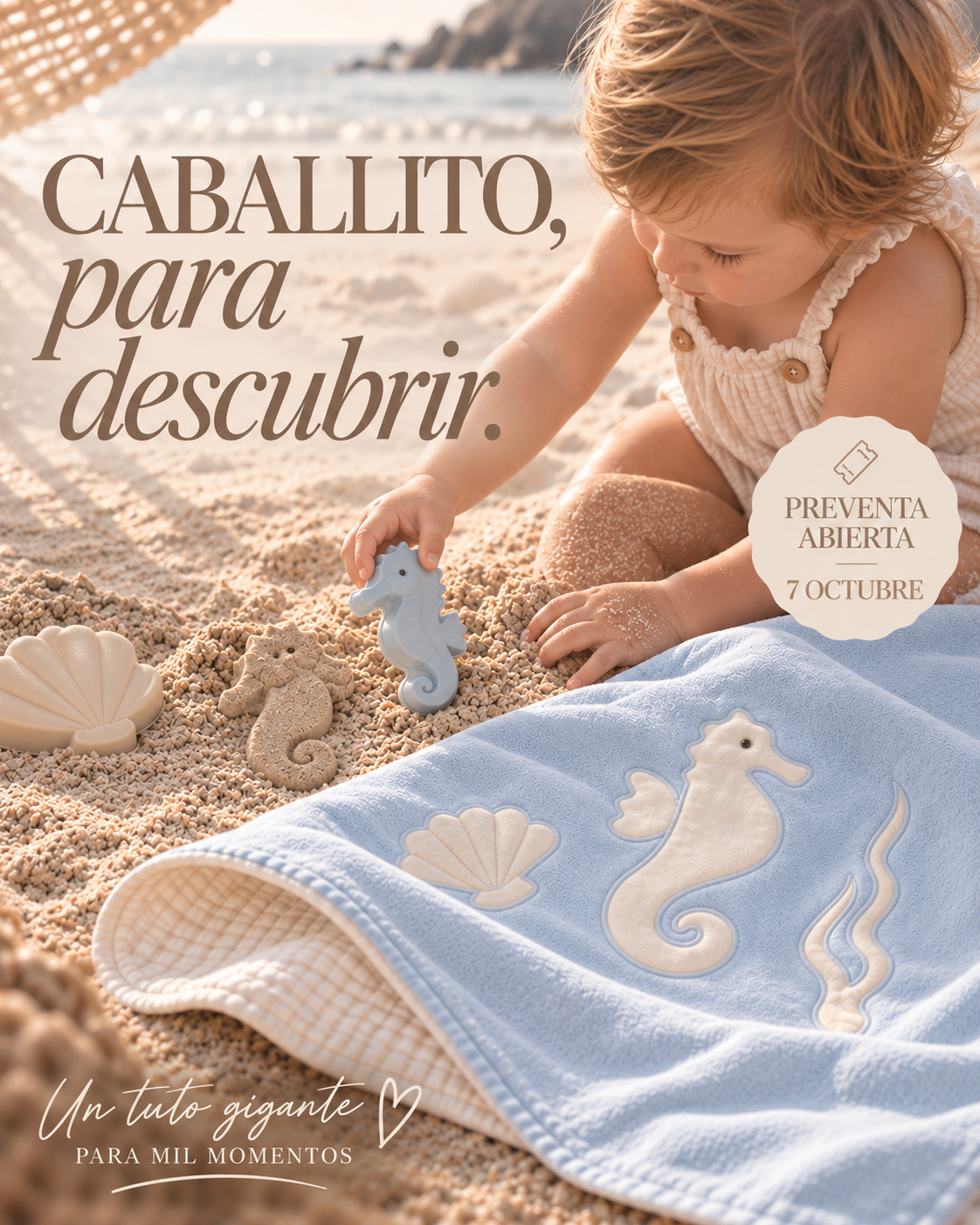 Manta de Primavera ✦ Caballito mar celeste | PRONTO -  NEW IN