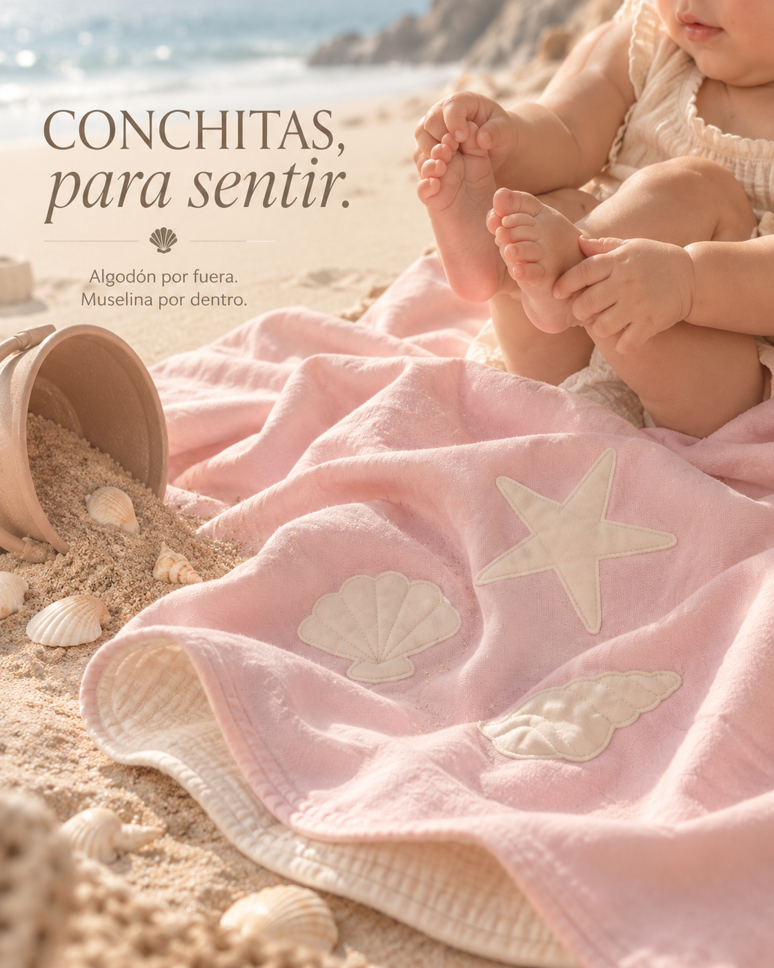 Manta de Primavera ✦ Conchitas ROSA
