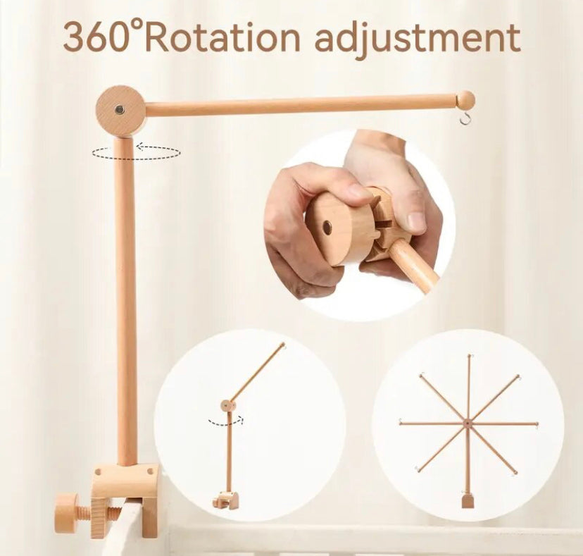 Soporte Madera /  Móvil de cuna / PRÓXIMO STOCK 18 OCTUBRE  ✅