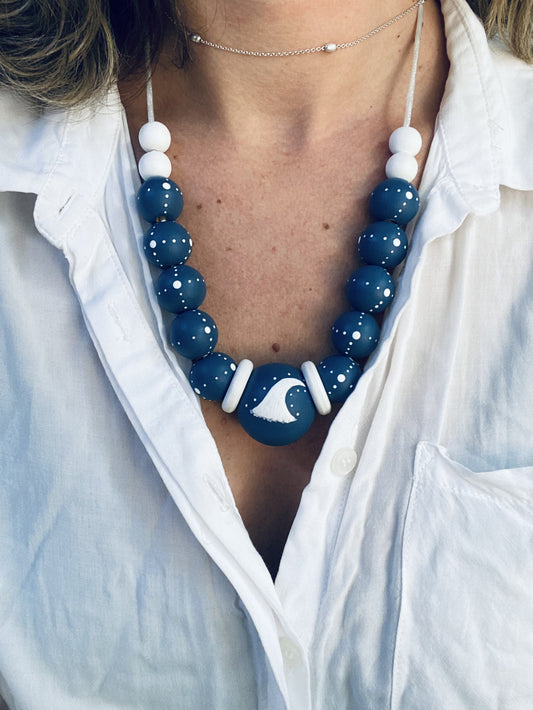 Set Collar Lactancia + Brazalete ✦ Olas