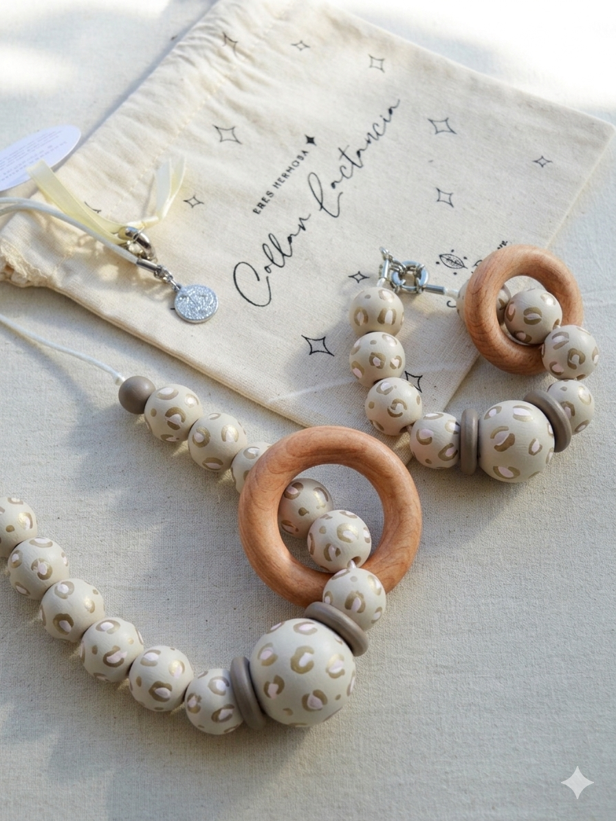 Set Collar Lactancia + Brazalete ✦ Animal Print