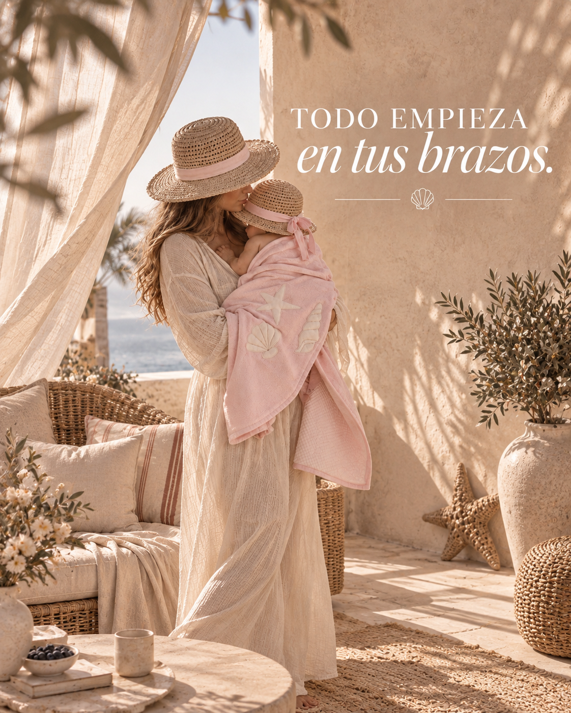 Manta de Primavera ✦ Conchitas ROSA