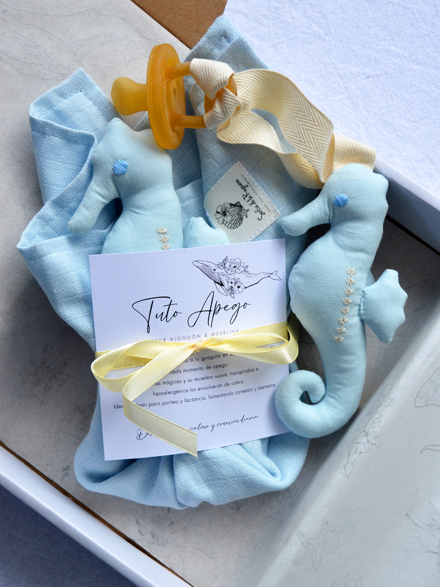 Box Playa Celeste 𓇼 Tuto + Portachupetes / New collection