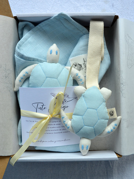 Box Playa Tortuga Celeste 𓇼 Tuto + Portachupete