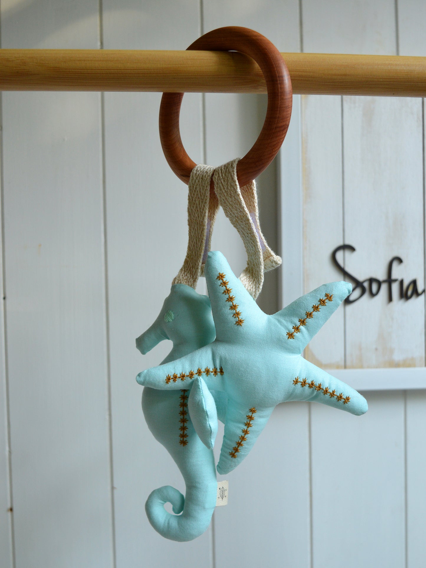 Anillo Cascabeles ✦ Aura Verde agua 1 DISPONIBLE