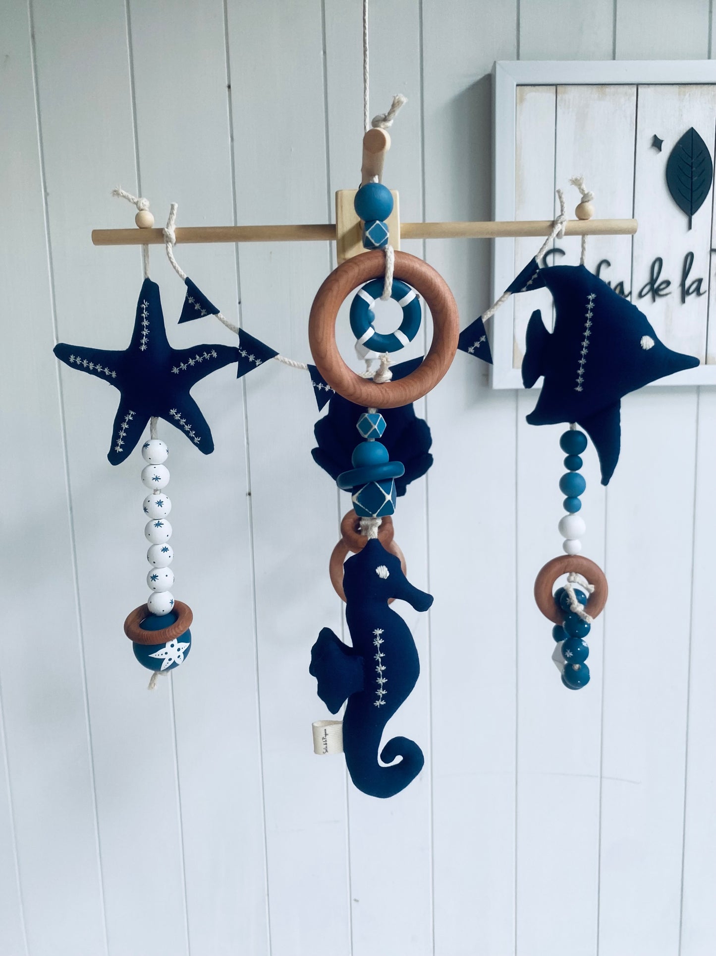 Móvil Cuna Mar ✶ Aura Azul Marino