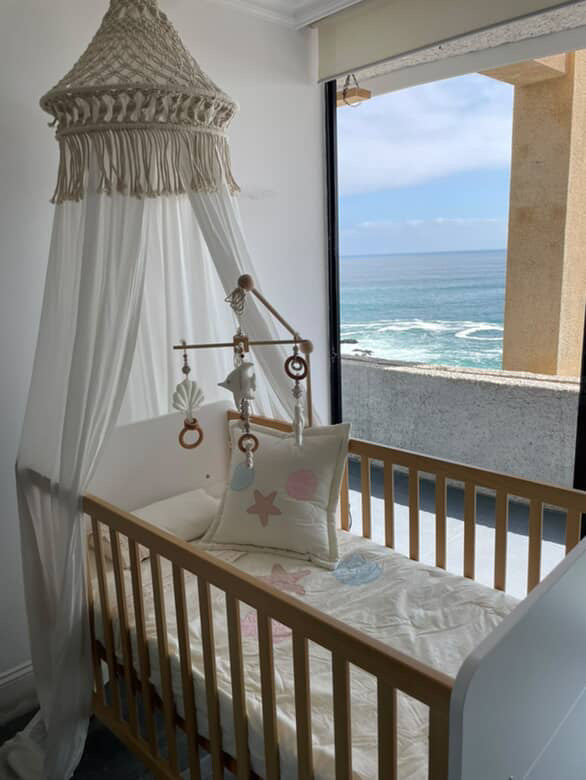 SET CUNA CONCHITAS  ✦ Cobertor+Cojin bordado