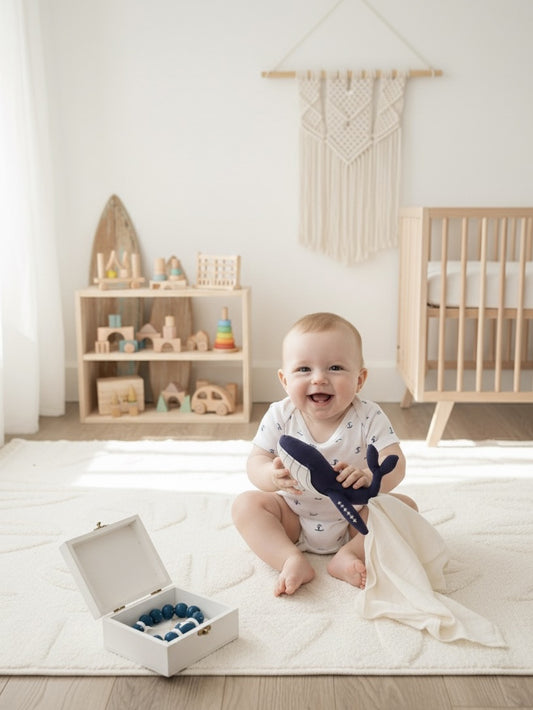 Set Primer Regalo ✦ Collar + Tuto COLOR AZUL MARINO