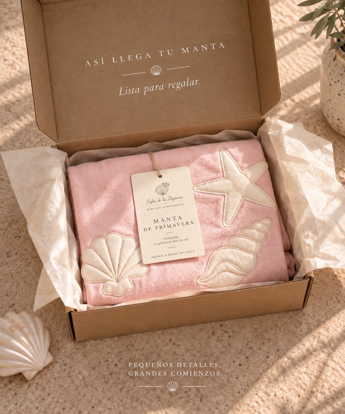 Manta de Primavera ✦ Conchitas ROSA