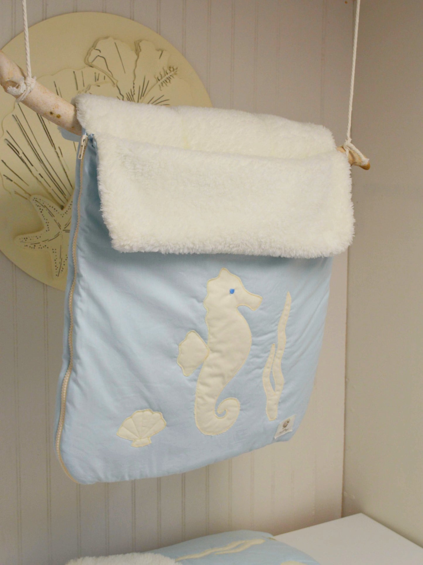 Saco de Invierno ✦ Celeste Caballito mar • 10 % OFF - últimas 2 unidades