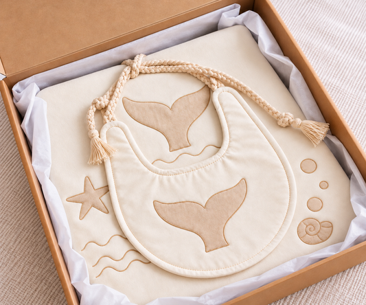 SET SPRING 𓇼 | Manta + Babero con Flecos