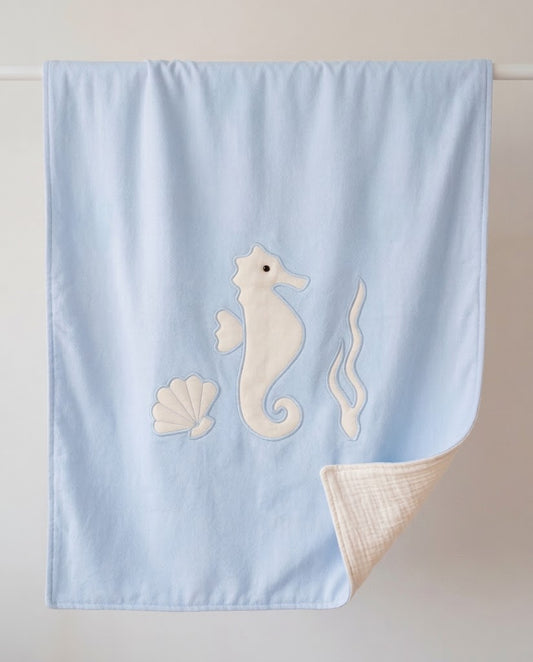 Manta de Primavera ✦ Caballito mar celeste
